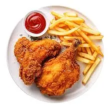 1/4 POULET AVEC FRITE